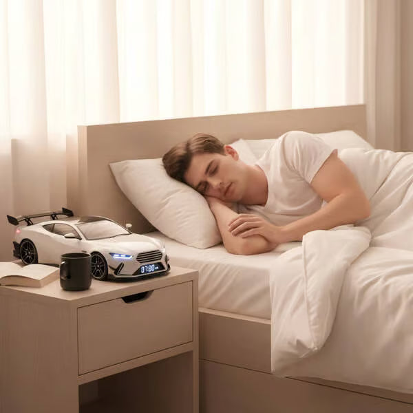 🔥🔥 60% KEDVEZMÉNY!! 🎉【🎁 A 2026-os év legjobb ajándéka 🎁】🎆 Hiperautós ébresztőóra – 🏎️ Valósághű GTR motorhang és fényeffektek