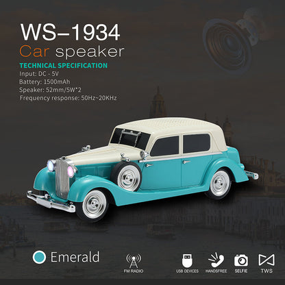 🎉2026 Újévi Akció🎉 – Vintage stílusú Bluetooth hangszóró térhatású hangzással 🔊✨