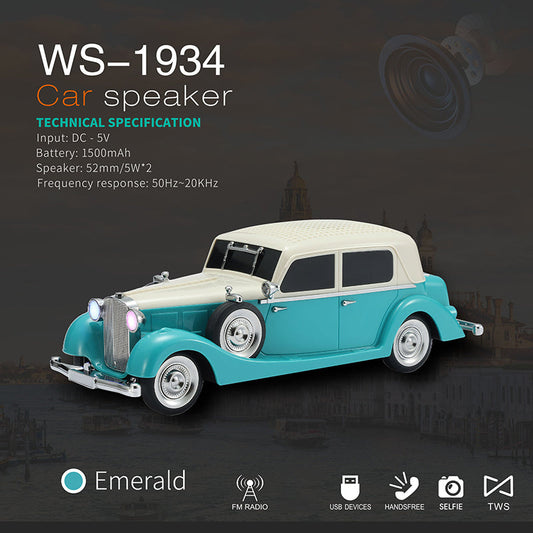 🎉2026 Újévi Akció🎉 – Vintage stílusú Bluetooth hangszóró térhatású hangzással 🔊✨